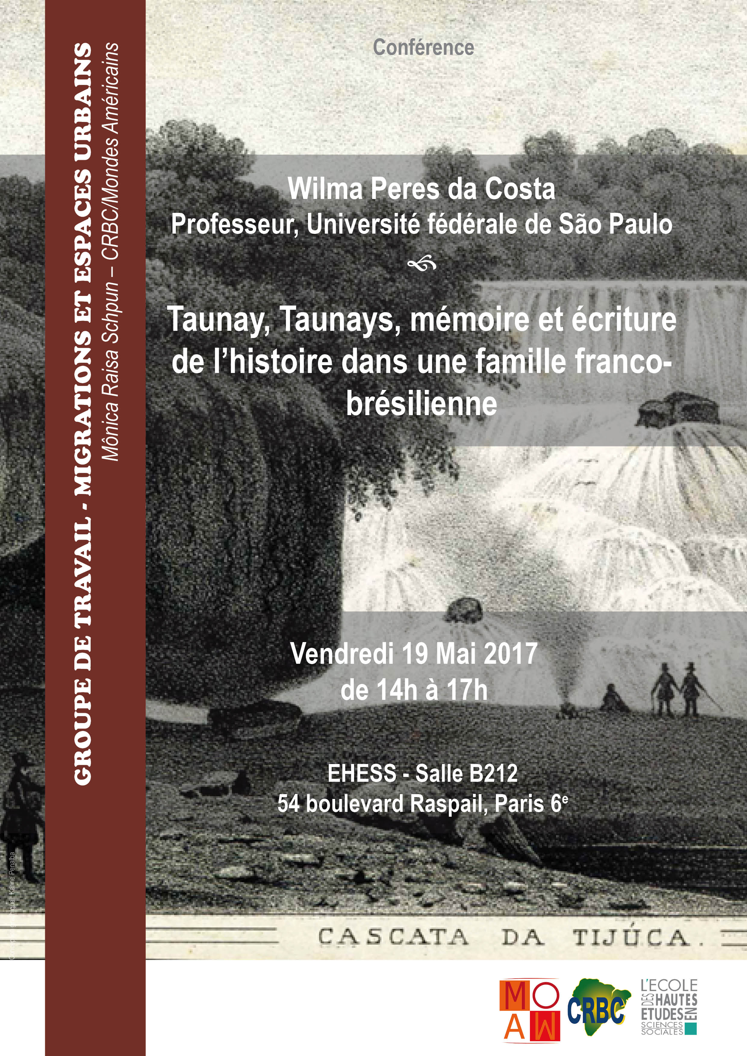 Dans le cadre du Groupe de travail - Migrations et espaces urbains Conférence de Wilma Peres da Costa 